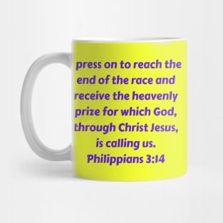 Bible Verse Philippians 3:14 Mug